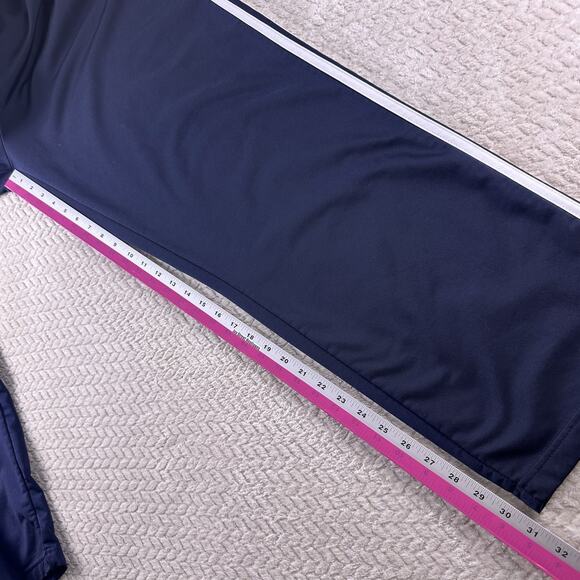 Adidas Classic Fleece Sweat Pants Mens 2XL Black 3 Stripes Logo Running Gym - Picture 7 of 11